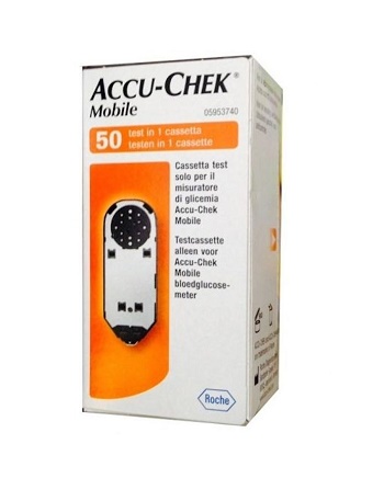 STRISCE MISURAZIONE GLICEMIA ACCU-CHEK MOBILE 50 TEST MIC 2 - Farmavicinoate