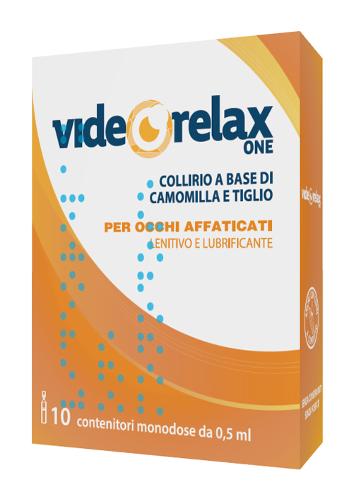 COLLIRIO VIDEORELAX ONE LENITIVO E LUBRIFICANTE OCCHI AFFATICATI 10 CONTENITORI MONODOSE 0,5 ML - Farmavicinoate