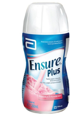 ENSURE PLUS FRAGOLA 4 BOTTIGLE DA 200 ML - Farmavicinoate