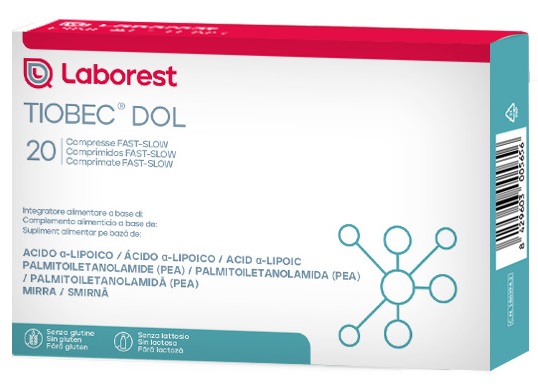 TIOBEC DOL 20 COMPRESSE DA 1455 MG - Farmavicinoate