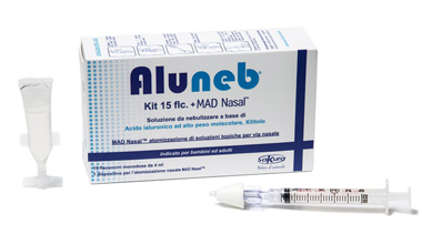 ALUNEB KIT SOLUZIONE ISOTONICA 15 FLACONCINI DA 4 ML + MAD NASAL ATOMIZZATORE - Farmavicinoate