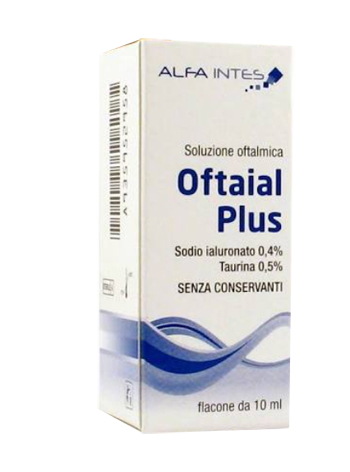 SOLUZIONE OFTALMICA OFTAIAL PLUS ACIDO IALURONICO 0,4% E TAURINA 10ML - Farmavicinoate