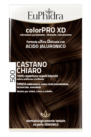 EUPHIDRA COLORPRO XD 500 CAST CHIARO GEL COLORANTE CAPELLI IN FLACONE + ATTIVANTE + BALSAMO + GUANTI - Farmavicinoate