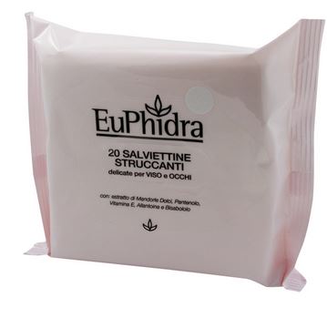 EUPHIDRA SALVIETTINE STRUCCANTI 20 PEZZI - Farmavicinoate