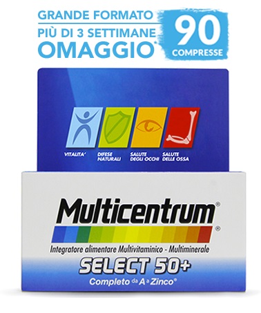 MULTICENTRUM SELECT 50+ 90 COMPRESSE - Farmavicinoate