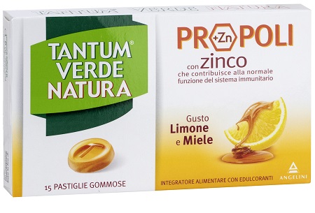 TANTUM VERDE NATURA 15 PASTIGLIE GOMMOSE LIMONE & MIELE - Farmavicinoate
