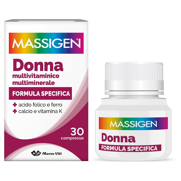 MASSIGEN DONNA MULTIVITAMINICO E MULTIMINERALE 30 COMPRESSE RIVESTITE - Farmavicinoate