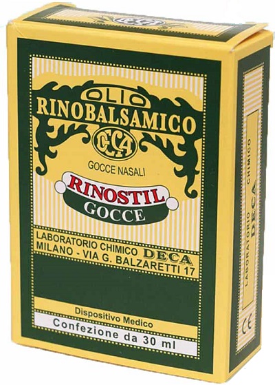 RINOSTIL GOCCE NASALI FLACONE 30ML OLIO RINOBALSAMICO PER LAPROTEZIONE DELLA MUCOSA NASALE E LA PULIZIA DELLE FOSSE NASALI - Farmavicinoate