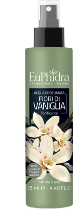 EUPHIDRA ACQUA PROFUMATA VANIGLIA IN FLACONE CON ETICHETTA POMPA SPRAY - Farmavicinoate