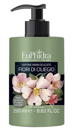 EUPHIDRA SAPONE LIQUIDO MANI CILIEGIO IN FLACONE CON ETICHETTA DISPENSER - Farmavicinoate