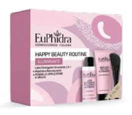 EUPHIDRA HAPPY BEAUTY ROUTINE ILLUMINATE 1 MASCHERA ILLUMINANTE CON PENNELLO + 1 GEL PURIFICANTE 100 ML - Farmavicinoate
