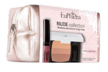 EUPHIDRA NUDE COLLECTION PELLE CHIARA/MEDIA TERRA TRIO + GLOSS + POCHETTE OMAGGIO - Farmavicinoate