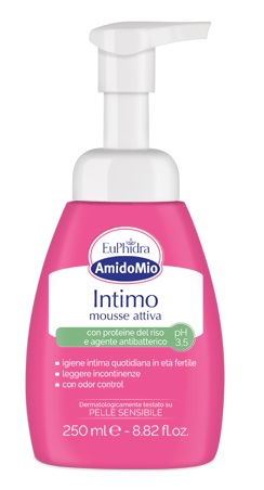 EUPHIDRA AMIDOMIO INTIMO MOUSSE ATTIVA PH 3,5 250 ML - Farmavicinoate