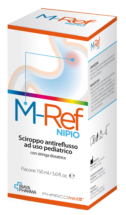 M-REF NIPIO SCIROPPO ANTIREFLUSSO AD USO PEDIATRICO 150 ML CON SIRINGA DOSATRICE - Farmavicinoate