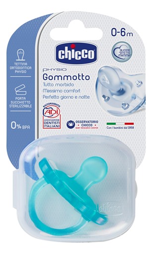 CHICCO GOMMOTTO IN SILICONE BOY 0-6 MESI 1 PEZZO - Farmavicinoate