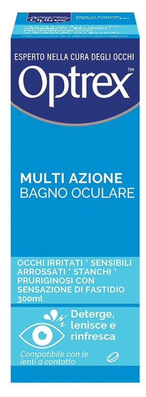 BAGNO OCULARE OPTREX MULTI AZIONE 300 ML + OCCHIERA FLESSIBILE - Farmavicinoate