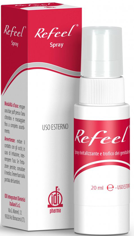 REFEEL SPRAY RIVITALIZZANTE E TROFICO DEI GENITALI ESTERNI FEMMINILI 20 ML - Farmavicinoate
