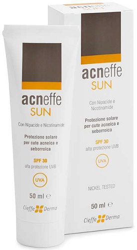 ACNEFFE SUN SPF 30 ALTA PROTEZIONE UVB PER CUTE ACNEICA E SEBORROICA 50 ML - Farmavicinoate