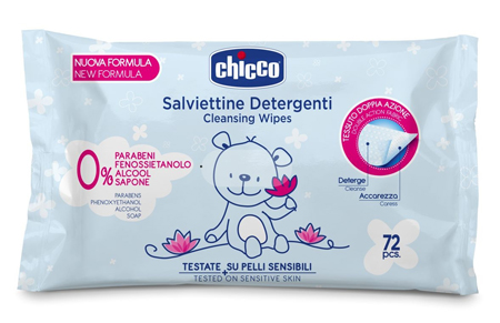 CHICCO COSMESI SALVIETT 72 PEZZI SENZA PLAQ - Farmavicinoate