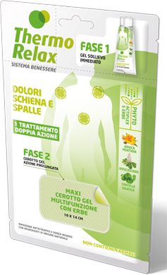 THERMO RELAX FITO GEL DOLORI SCHIENA E SPALLE FASE 2 MAXI CEROTTO GEL MULTIFUNZIONALE CON ERBE 1 PEZZO - Farmavicinoate