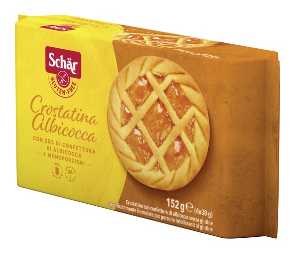 SCHAR CROSTATINA CON CONFETTURA DI ALBICOCCA 4 MONOPORZIONI DA 35 G - Farmavicinoate