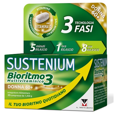 SUSTENIUM BIORITMO3 DONNA 60+ 30 COMPRESSE - Farmavicinoate