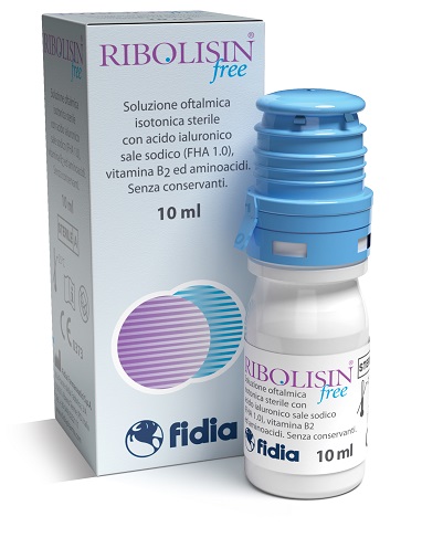 COLLIRIO SOLUZIONE OFTALMICA RIBOLISIN FREE 10 ML - Farmavicinoate
