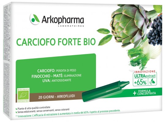 ARKOFLUIDI ULTRA SUONI CARCIOFO FORTE BIO 20 FIALE - Farmavicinoate