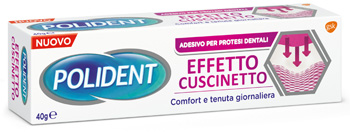 POLIDENT FISSATIVO EFFETTO CUSCINETTO ADESIVO PER PROTESI DENTALI 40 G - Farmavicinoate