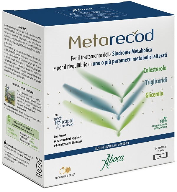 METARECOD 40 BUSTINE GRANULARI X 2,5G GUSTO ARANCIA E PESCA - Farmavicinoate