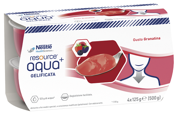 RESOURCE AQUA ACQUA GELIFICATA+GRENADA CUP 6 4X125 G - Farmavicinoate