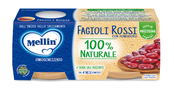 MELLIN OMOGENEIZZATO FAGIOLI ROSSI 2 X 80 G - Farmavicinoate