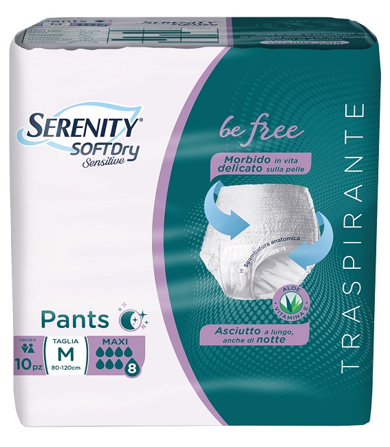 SERENITY PANTS SD SENSITIVE BE FREE MAXI M 10 PEZZI - Farmavicinoate