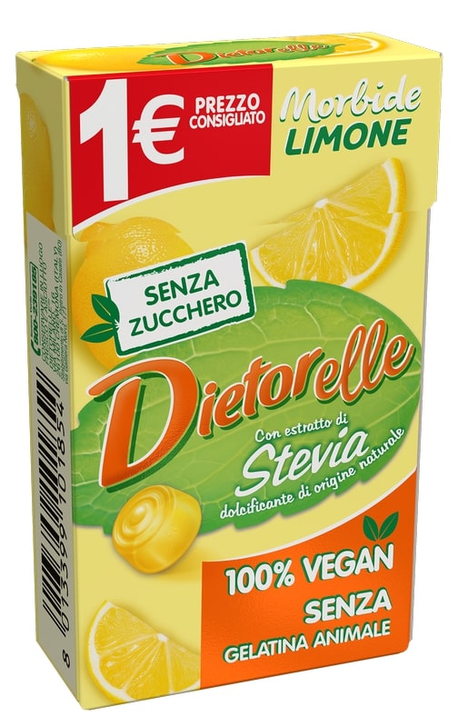 DIETORELLE CARAMELLE MORBIDE LIMONE 27 G - Farmavicinoate
