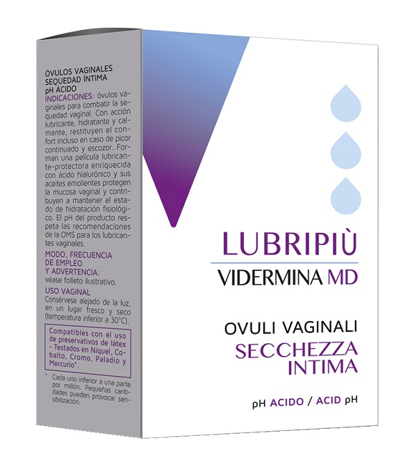 VIDERMINA LUBRIPIU' OVULI VAGINALI 2 BLISTER DA 5 OVULI - Farmavicinoate