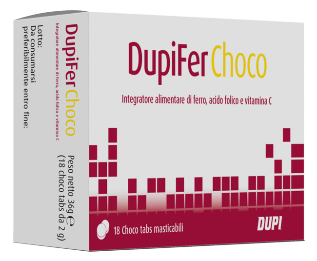 DUPIFER CHOCO 18 CHOCO TABS - Farmavicinoate