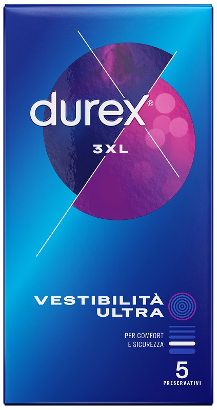 PRESERVATIVO DUREX 3XL VESTIBILITA' ULTRA 5 PEZZI - Farmavicinoate