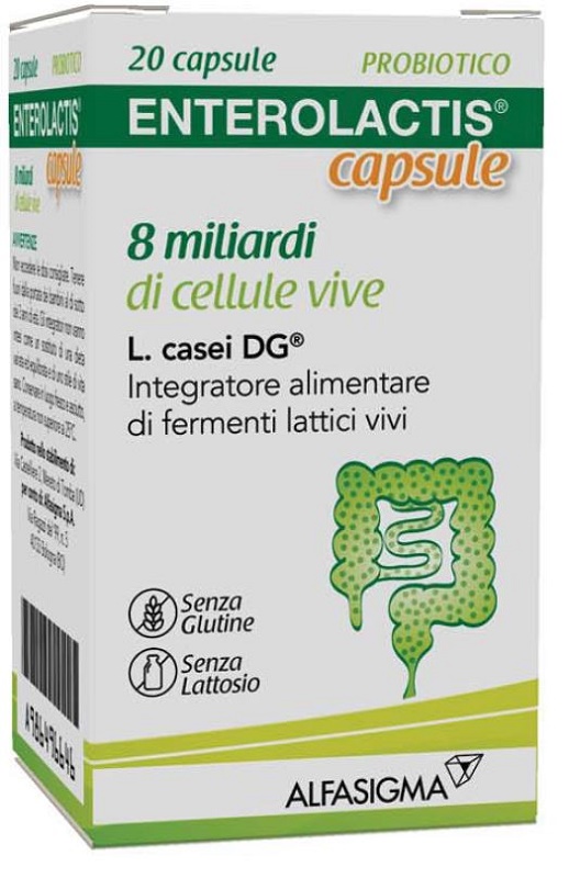 ENTEROLACTIS 20 CAPSULE 8 MILIARDI DI CELLULE VIVE - Farmavicinoate