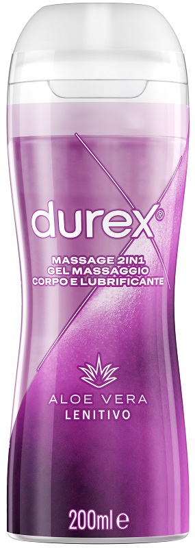 DUREX MASSAGE 2 IN 1 GEL MASSAGGIO CORPO E LUBRIFICANTE ALOE VERA 200 ML - Farmavicinoate