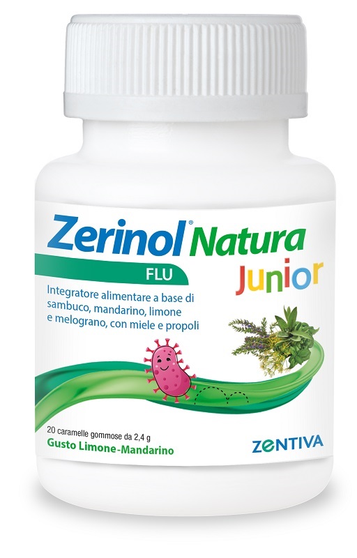 ZERINOL NATURA FLU JUNIOR 20 CARAMELLE GOMMOSE - Farmavicinoate