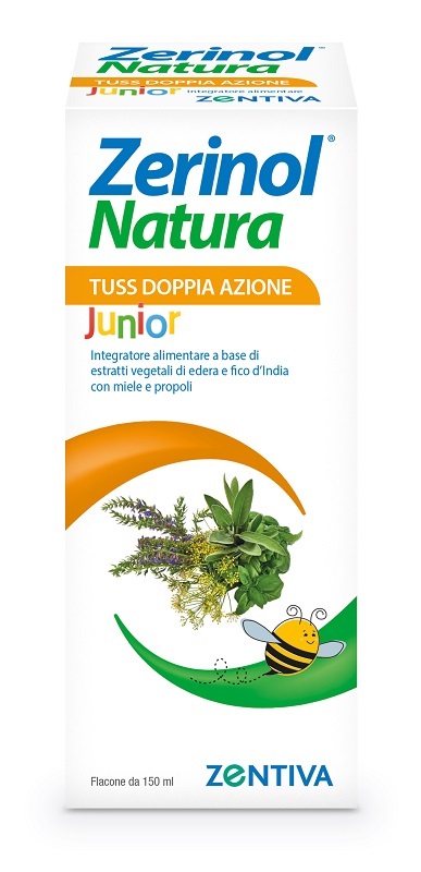 ZERINOL NATURA TUSS DOPPIA AZIONE JUNIOR SCIROPPO 150 ML - Farmavicinoate